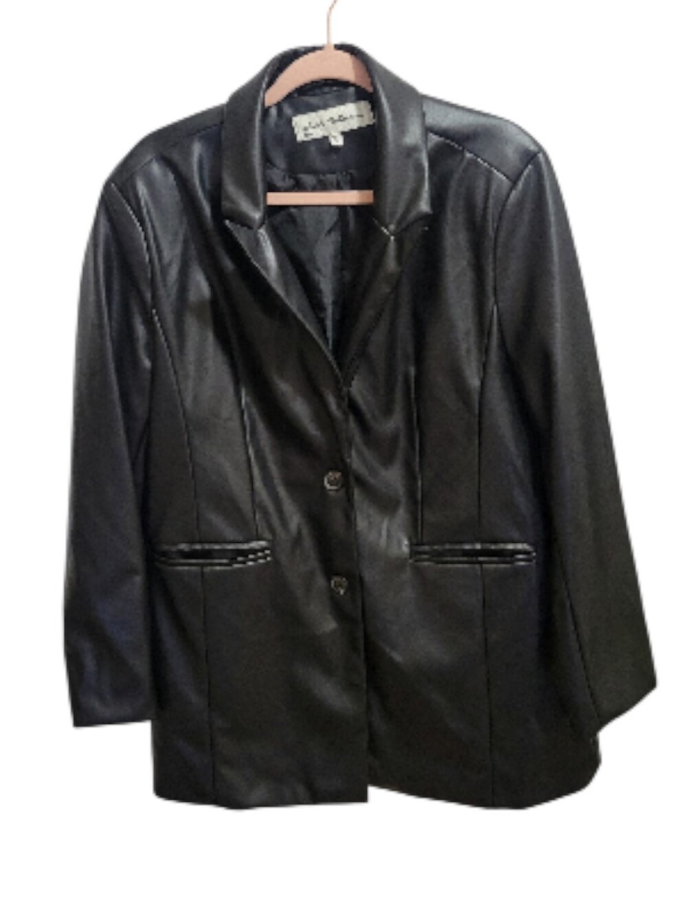 Sebby Collection Faux Leather Jacket